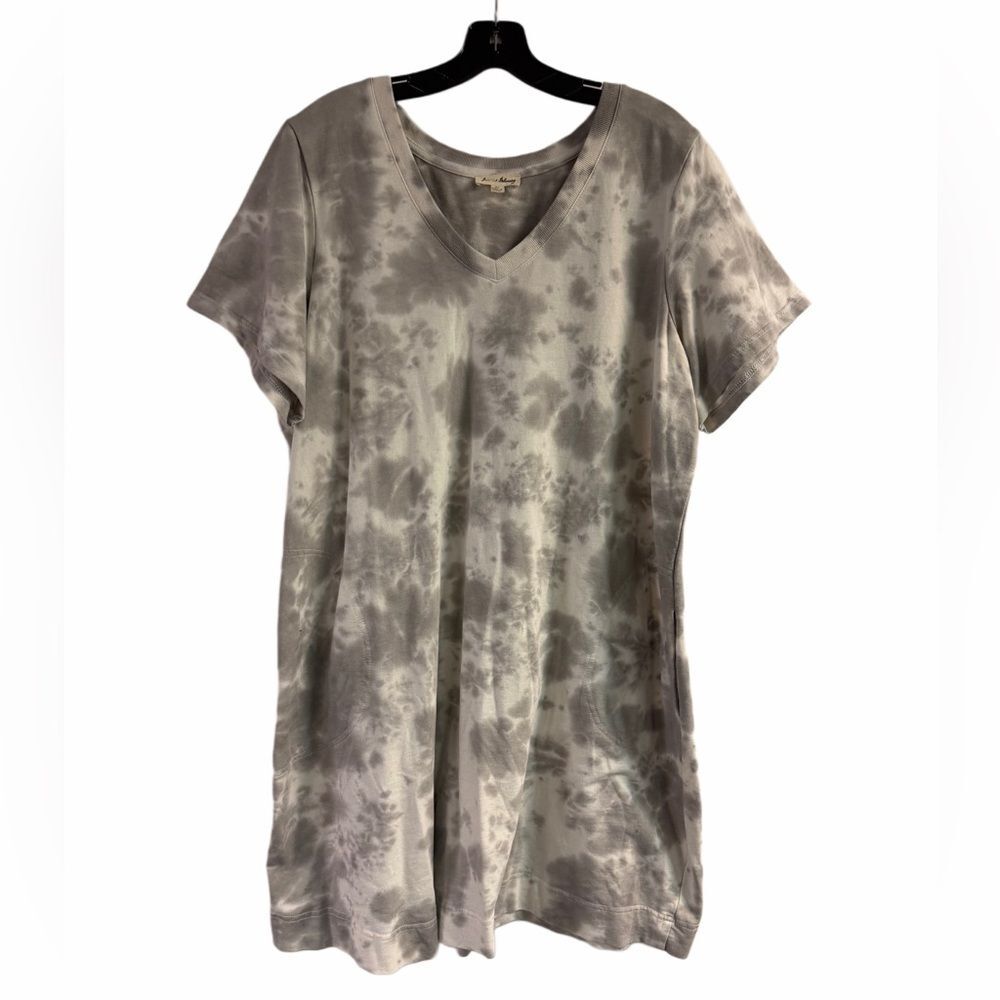 Jane & Delancey Tie Dye Sweatshirt Dress with Pockets Plus Size 1X